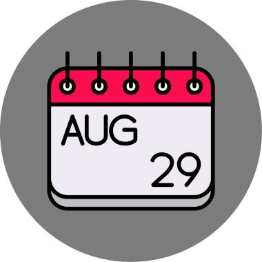 Takvim simgesi tasarımı, vektör illüstrasyonu