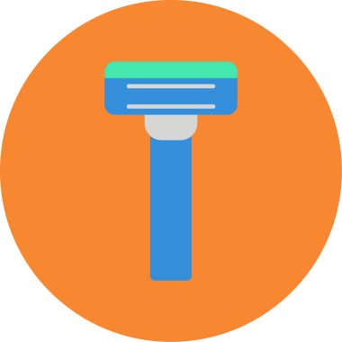 Saç modeli. Web simgesi basit illüstrasyon