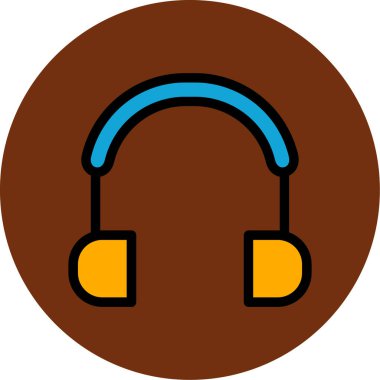 Müzik. Web simgesi basit illüstrasyon