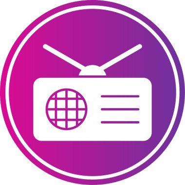 TV vektör simgesi modern basit vektör illüstrasyonu