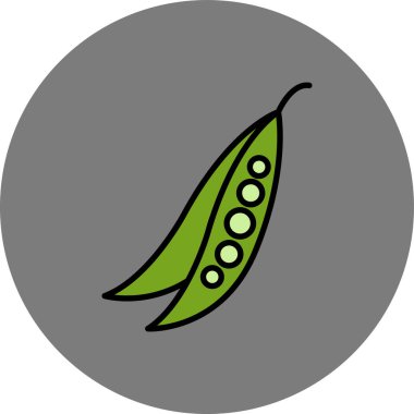 bezelye simgesi vektör illüstrasyonu