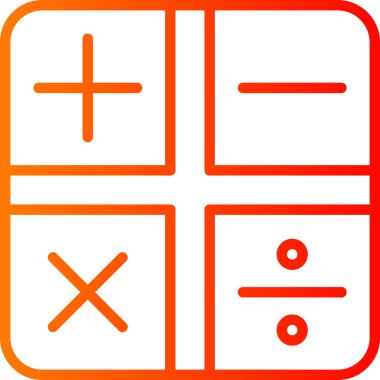 hesaplama matematik simgesi ana hat biçiminde