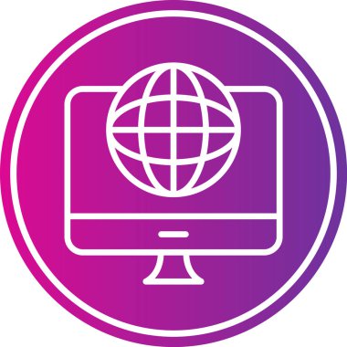 vektör lcd simgesi illüstrasyonu