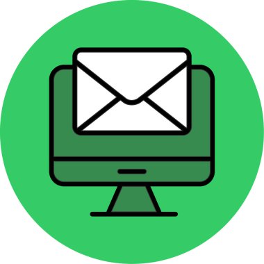 bilgisayar vektör simgesi modern illüstrasyon