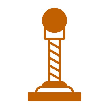 İzole edilmiş tek bir ampul ikonunun vektör çizimi. yüksek kalite tasarım