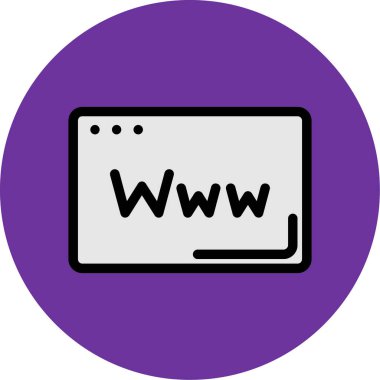 Web tarayıcı simgesi soyut arka grubunda izole edildi