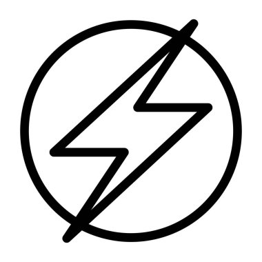 energy vector line icon desig