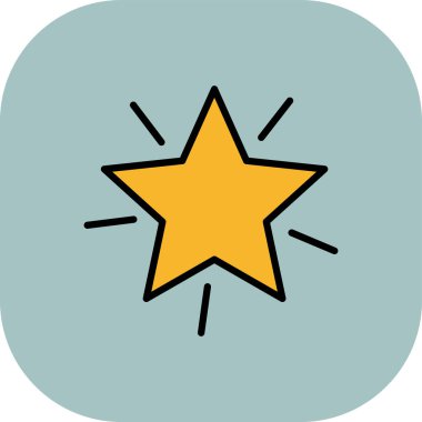 Kişisel ve ticari kullanım için vektör yıldız simgesi...