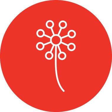 çiçek web simgesi vektör illüstrasyonu