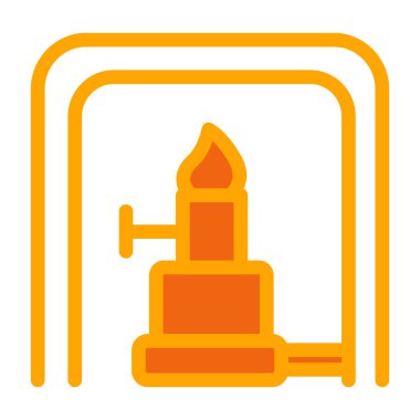 Petrol pompası. Web simgesi basit illüstrasyon