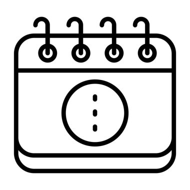 çalar saat simgesi, basit vektör çizim