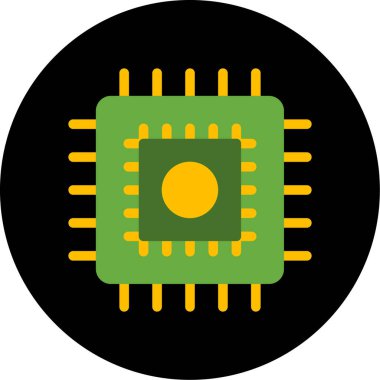 Çip. Web simgesi vektör illüstrasyonu