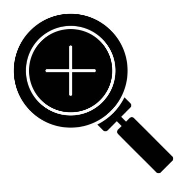 Siyah simgeli büyüteç