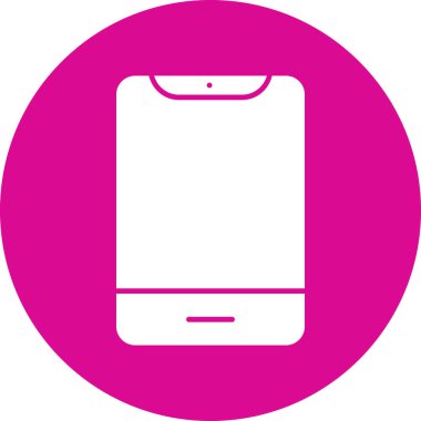 Cep telefonu simgesinin vektör illüstrasyonu