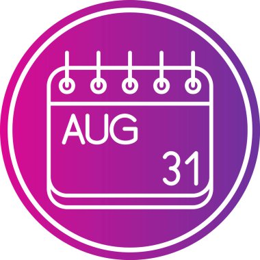 Takvim simgesinin vektör illüstrasyonu