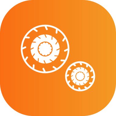 vektör turuncu çember simgesi