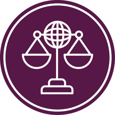 Eşsiz denge ve dünya denge vektörü simgesi