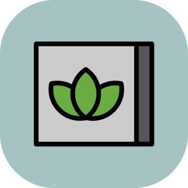 bitki simgesi vektör illüstrasyonu