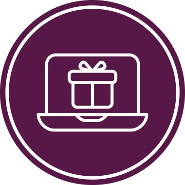 hediye simgesi, vektör illüstrasyonu