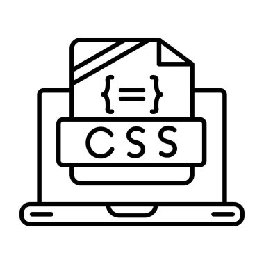 Web tasarım çizgisi vektör çizimi