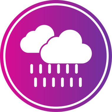 Bulut. Web simgesi basit illüstrasyon