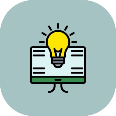 fikir simgesi, vektör illüstrasyon tasarımı