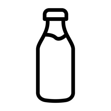 şişe ince çizgi vektör simgesi