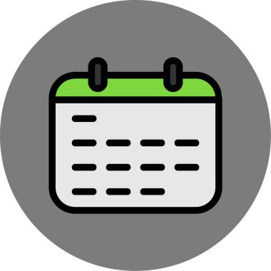 Takvim. Web simgesi basit illüstrasyon