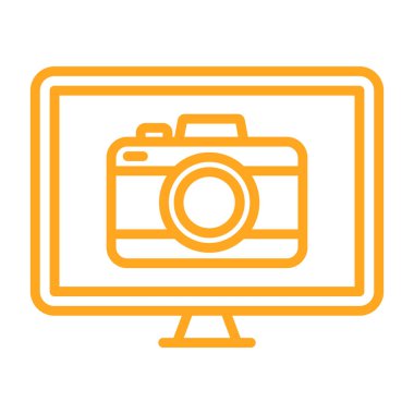 Fotoğraf makinesi simgesi, vektör illüstrasyonu. düz tasarım biçimi.