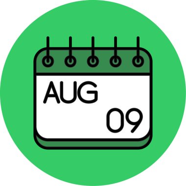 Ağustos 'un 1' inci günü simgesi