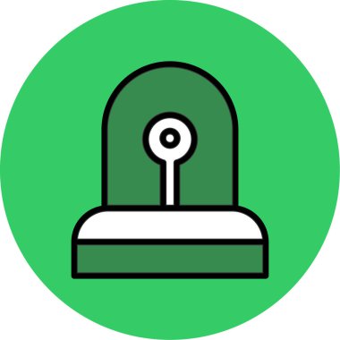 Bir çan simgesinin vektör illüstrasyonu