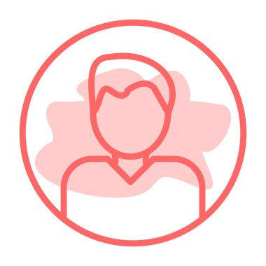 man simgesi vektör illüstrasyonu