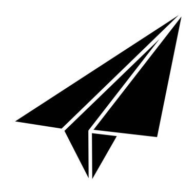 Kağıt uçağın vektör illüstrasyonu