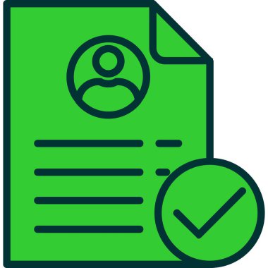 Kontrol listesi. Web simgesi basit illüstrasyon