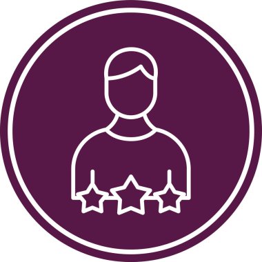 Bir kadın simgesinin vektör illüstrasyonu