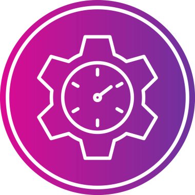 Moda Biçiminde Saat Simgesi İzole Arkaplan