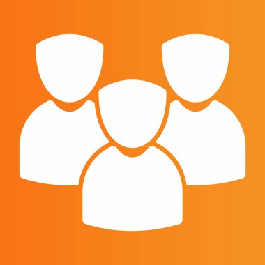 İnsanlar ikon tasarımı, vektör çizimi. 10 eps grafik simgesi