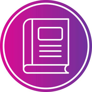 Kitap simgesinin vektör illüstrasyonu