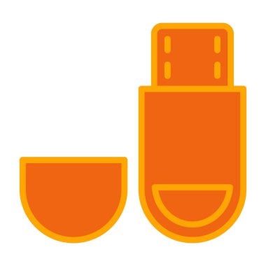 vektör turuncu kahve simgesi