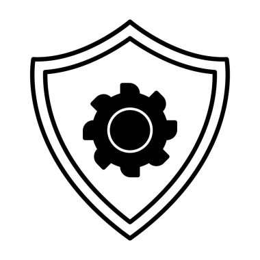 dişli vektör simgesi düz simge