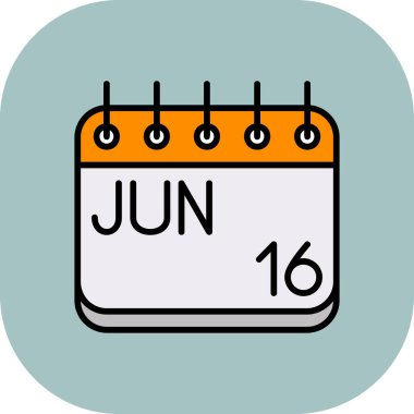 Takvim simgesi. vektör illüstrasyonu