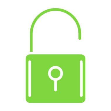 asma kilit ikon vektör çizimi