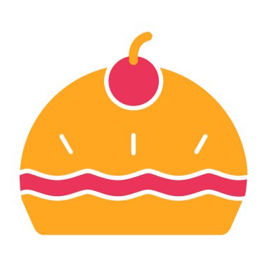 Beyaz arkaplanda izole edilmiş sosis simgesinin vektör karikatür çizimi.