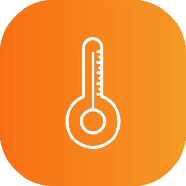 Kişisel ve ticari kullanım için termometre vektör simgesi simgesi vektör çizimi..