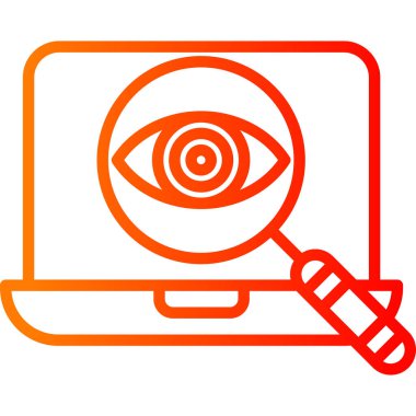 Moda stili izole edilmiş arkaplanda göz simgesi