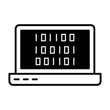 Cpu simge tasarımı olan dizüstü bilgisayar