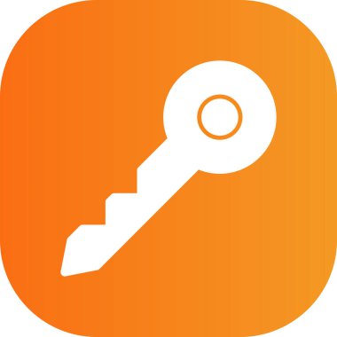 Anahtar simgesi vektör illüstrasyonu