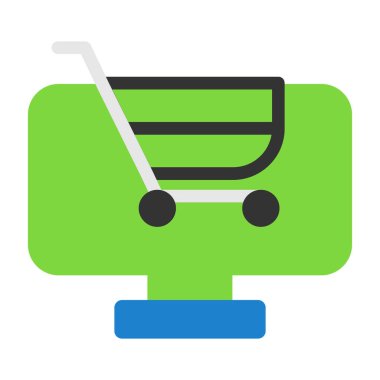 çevrimiçi dükkan vektör simgesi