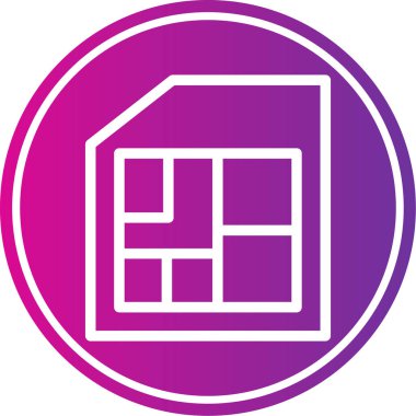 Ev simgesinin vektör illüstrasyonu