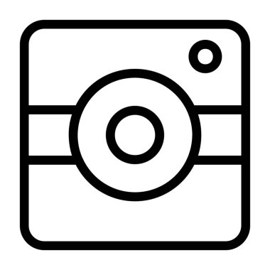 fotoğraf makinesi simgesi, vektör illüstrasyonu